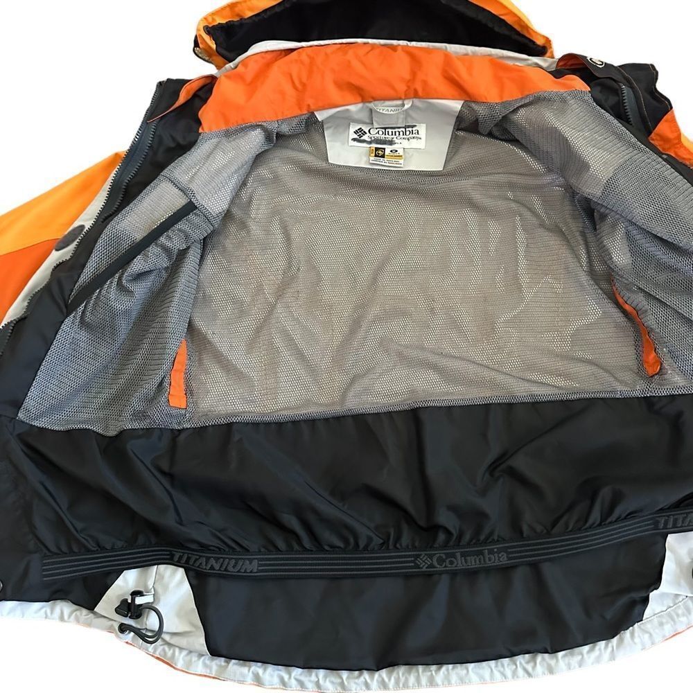 Columbia Jacket Titanium Interchange Ski Rain Ora… - image 5